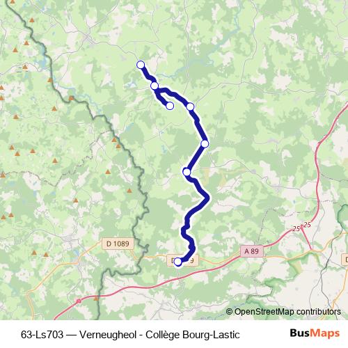 63-Ls703 bus Line Map