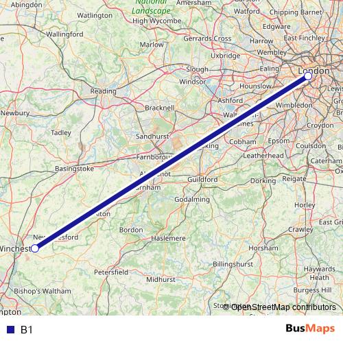 B1 bus Line Map
