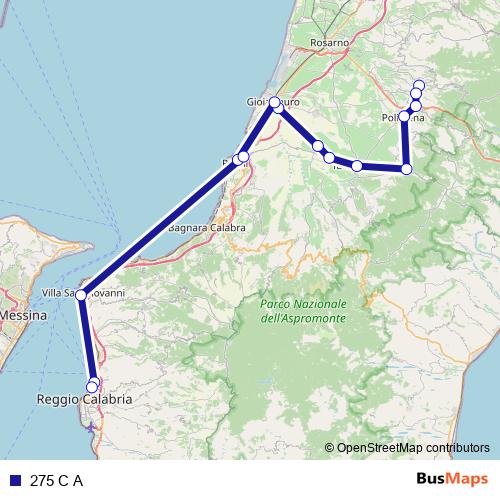 275 C A bus Line Map