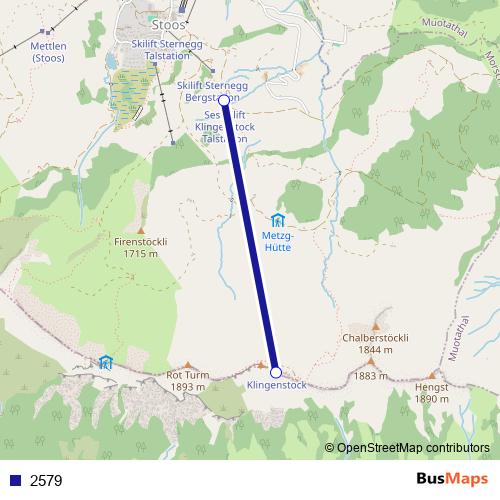 2579 cable-car Line Map