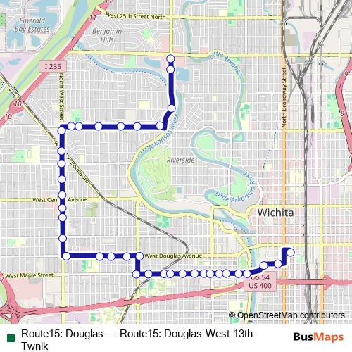 Route15: Douglas bus Line Map