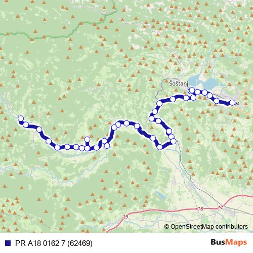 PR A18 0162 7 (62469) bus Line Map