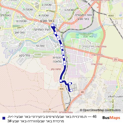 46 bus Line Map