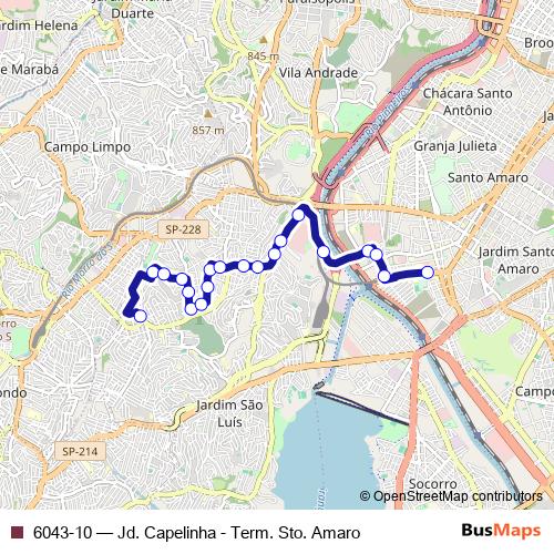 6043-10 bus Line Map