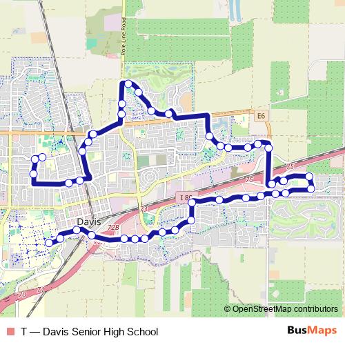 T bus Line Map