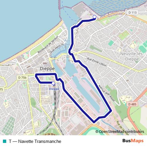 T bus Line Map