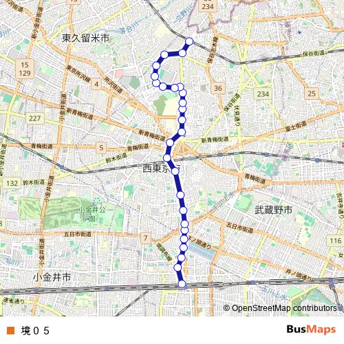 境０５ bus Line Map