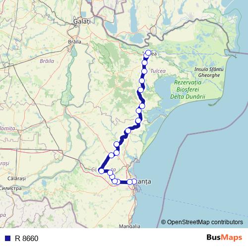 R 8660 rail Line Map
