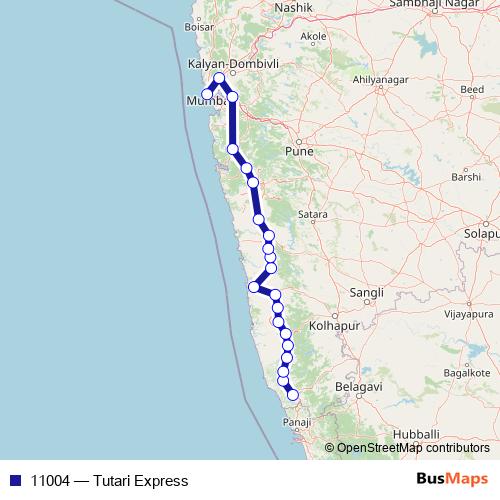 11004 rail Line Map