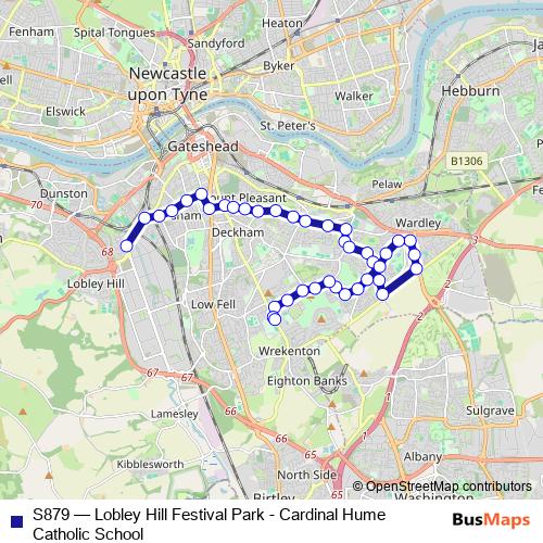 S879 bus Line Map