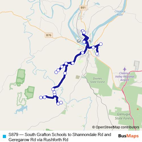 S879 bus Line Map