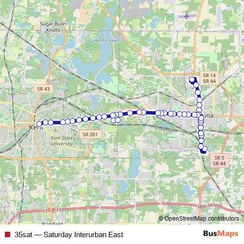 35sat bus Line Map