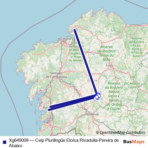 Xg649009 bus Line Map