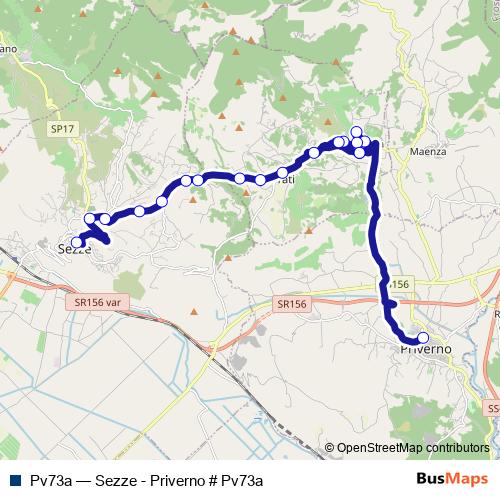 Pv73a bus Line Map