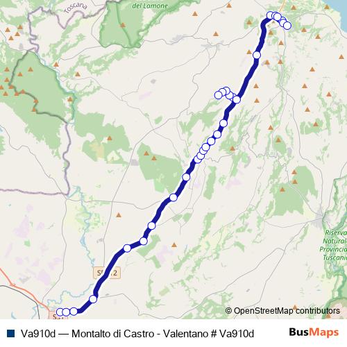 Va910d bus Line Map