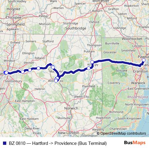 BZ 0810 bus Line Map