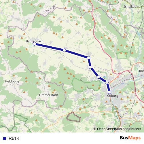 Rb18 rail Line Map