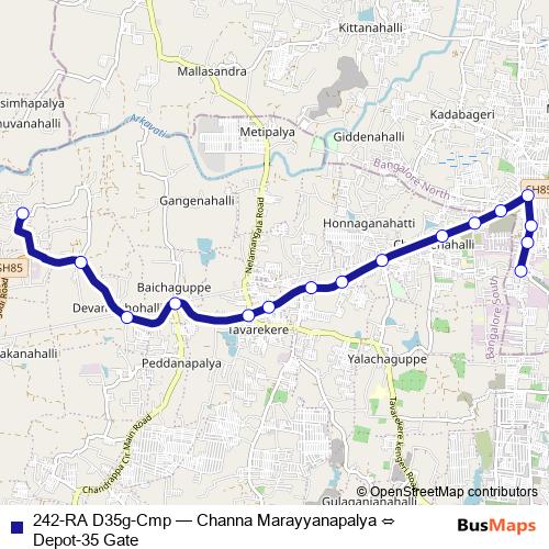 242-RA D35g-Cmp bus Line Map