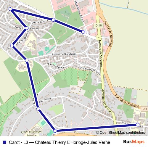 Carct - L3 bus Line Map