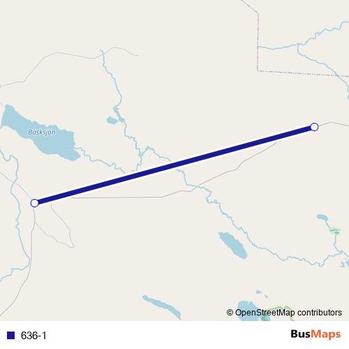 636-1 bus Line Map