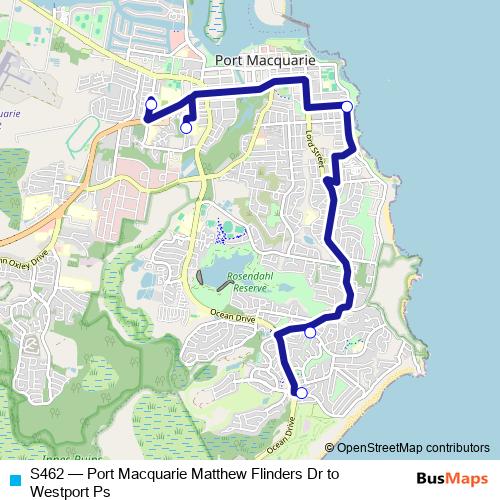 S462 bus Line Map