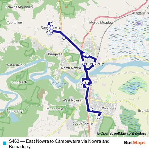 S462 bus Line Map