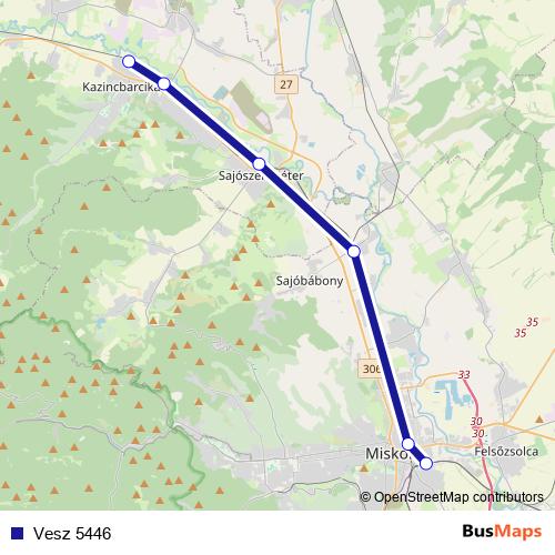 Vesz 5446 rail Line Map
