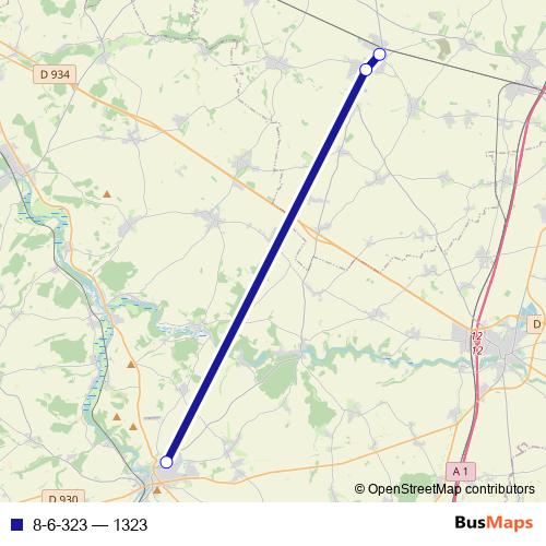 8-6-323 bus Line Map