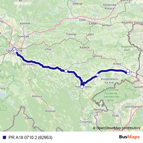 PR A18 0710 2 (62953) bus Line Map