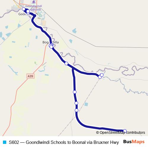 S602 bus Line Map