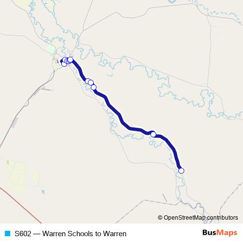 S602 bus Line Map