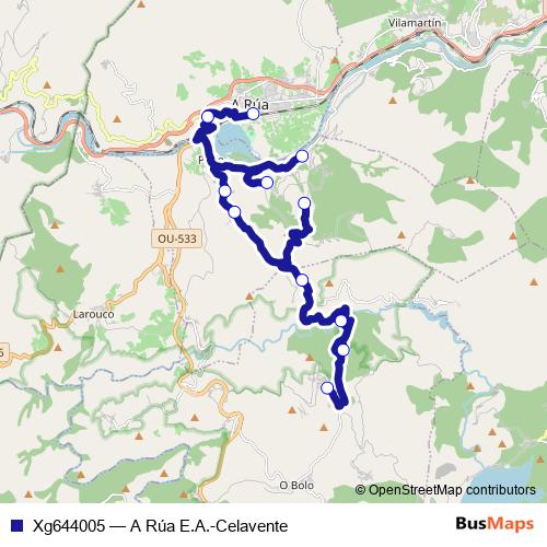 Xg644005 bus Line Map