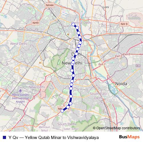 Y Qv metro Line Map