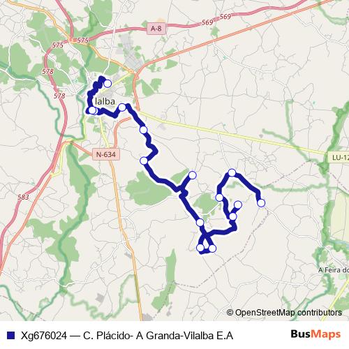 Xg676024 bus Line Map