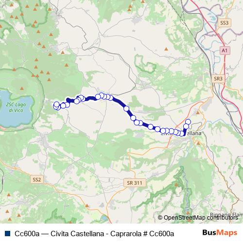Cc600a bus Line Map