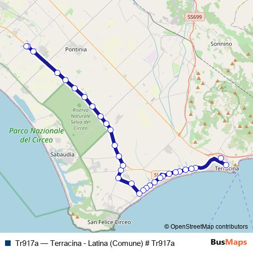 Tr917a bus Line Map