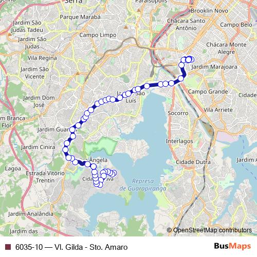 6035-10 bus Line Map