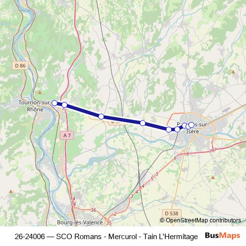 26-24006 bus Line Map