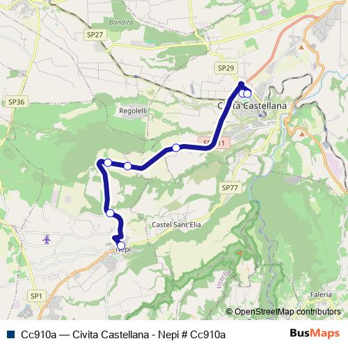 Cc910a bus Line Map