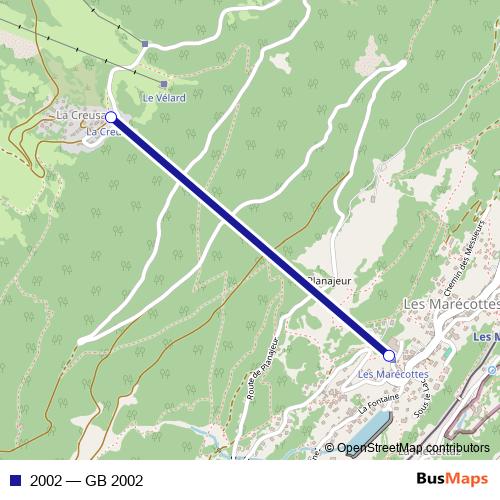 2002 cable-car Line Map