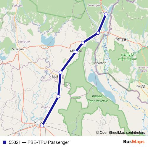 55321 rail Line Map