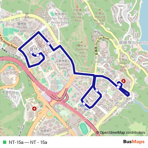 NT-15a bus Line Map