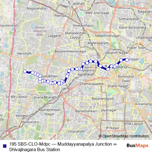 195 SBS-CLO-Mdpc bus Line Map