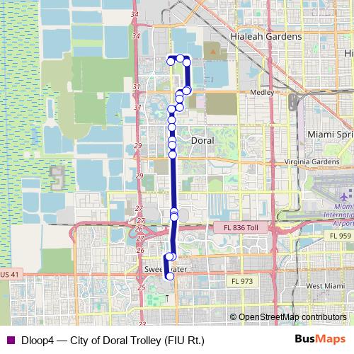 Dloop4 bus Line Map