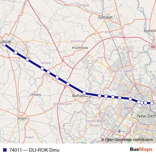 74011 rail Line Map
