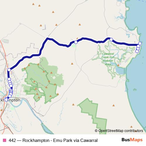 442 bus Line Map