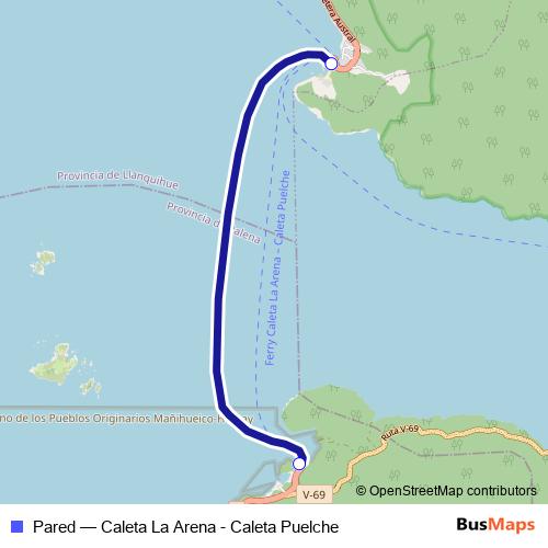 Pared ferry Line Map