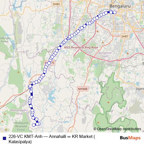 226-VC KMT-Anh bus Line Map