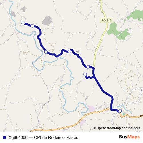 Xg664006 bus Line Map