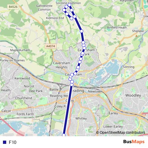 F10 bus Line Map
